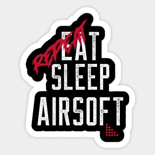 Airsoft Family - Eat Sleep Airsoft Repeat Sticker